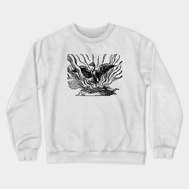 Medieval Mythical Phoenix Crewneck Sweatshirt by Vintage Boutique